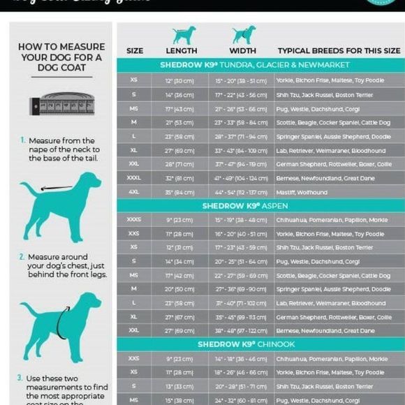 Shedrow K9 Chinook Dog Coat - Blue and Grey Sz MEDIUM - Picture 7 of 7